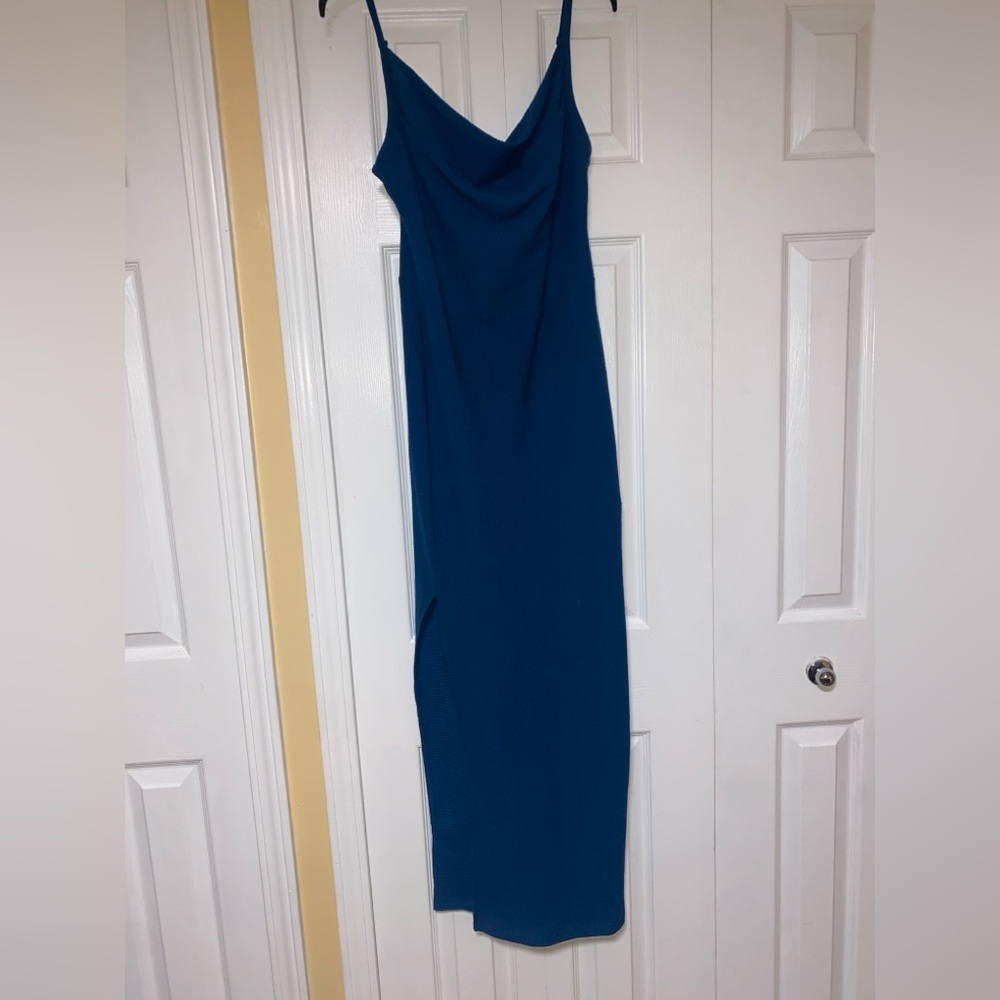 Cider Teal Midi Dress